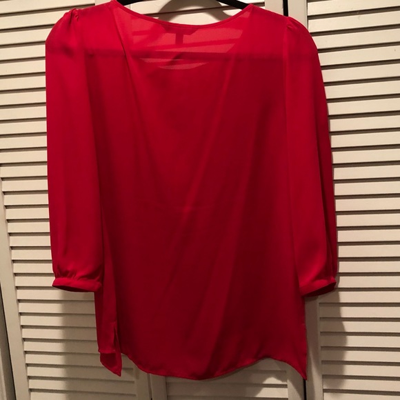 Pinkish red long sleeve top. - Picture 4 of 4